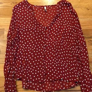 Red blouse